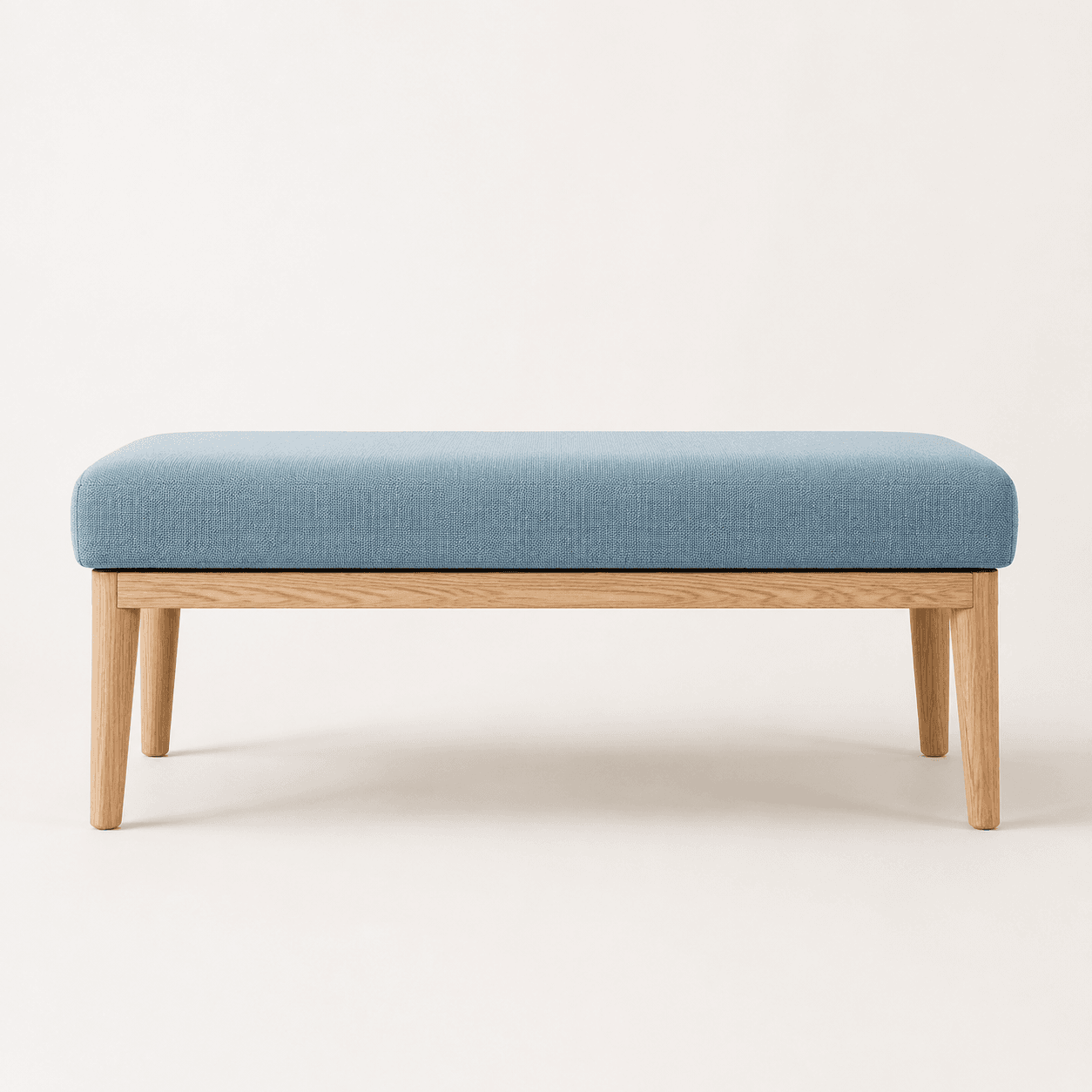 Soft blue bench
