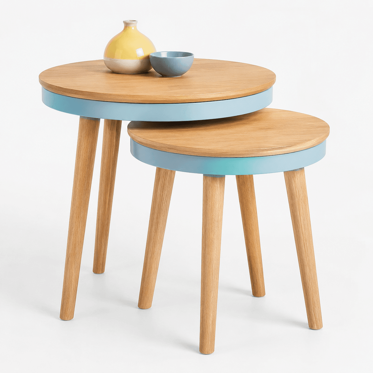 Oak nesting tables